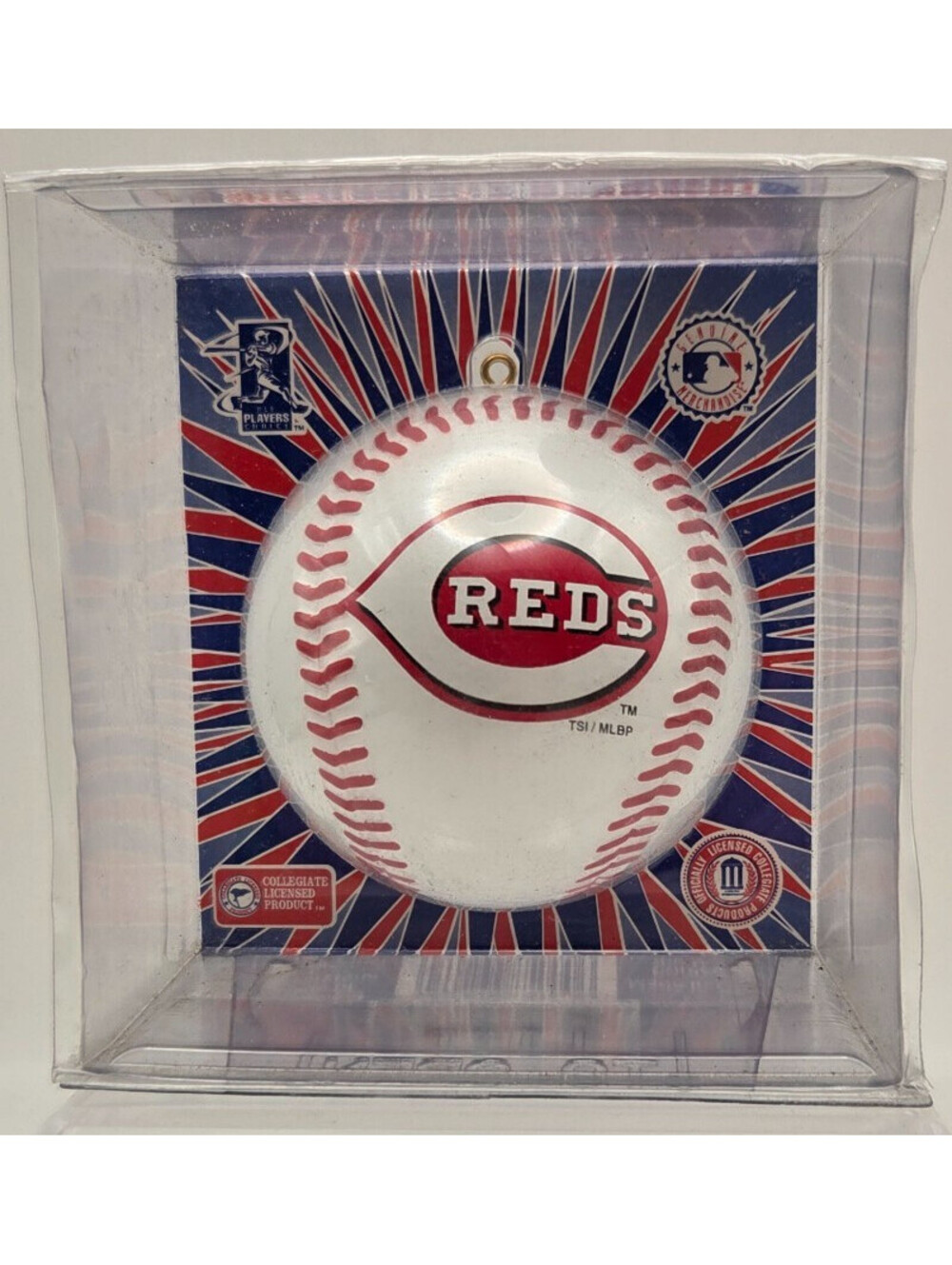 Vintage Topperscot Cincinnati Reds Baseball Replica Christmas Ornament NIP
